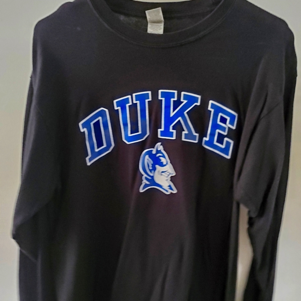 Duke Long Sleeve T-shirt size Large Black